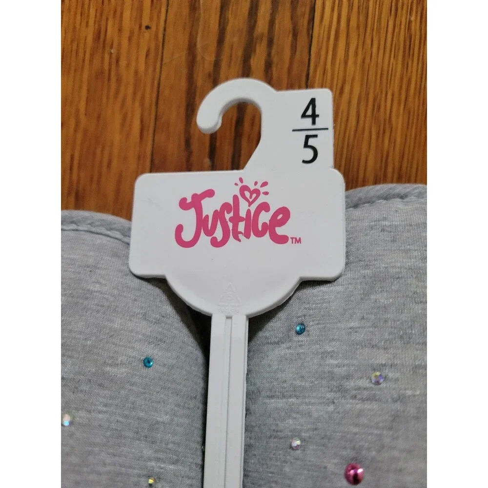NEW Girls Size 4/5 Justice Slippers